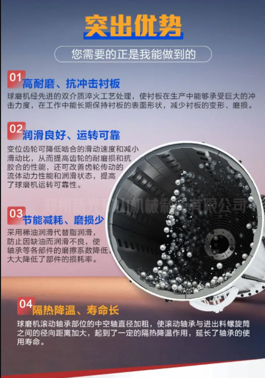 球磨機(jī)產(chǎn)品優(yōu)勢 水泥球磨機(jī)